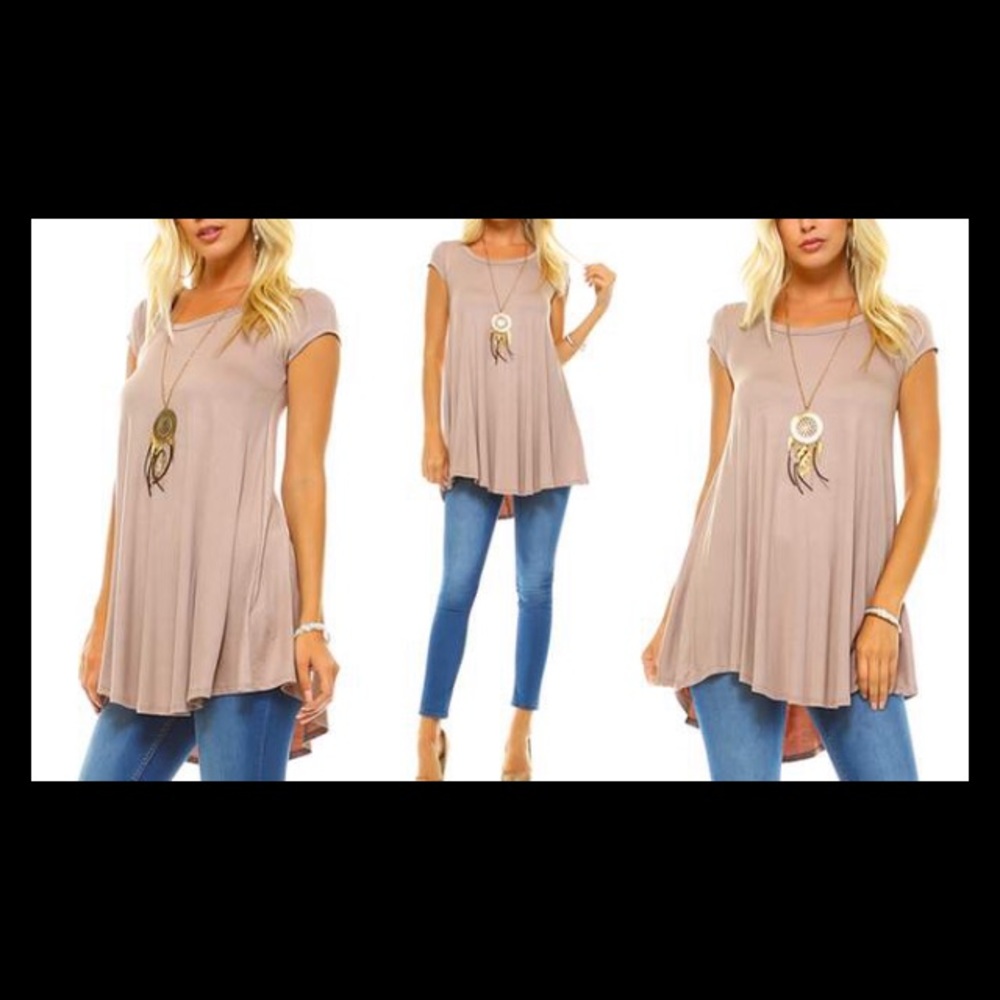 Isaac Liev Flowy tunic SZ L Mocha